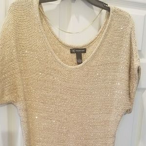 Ladies Gold Sequined Top
